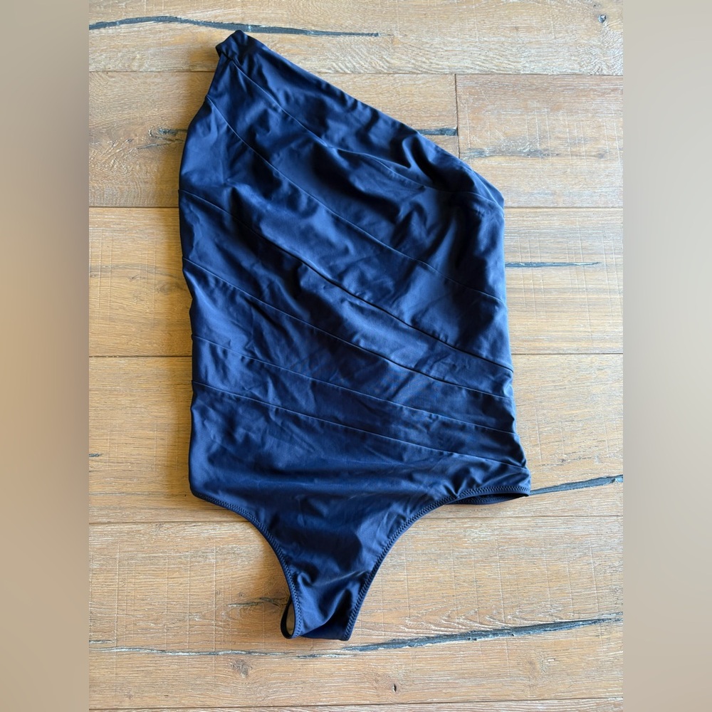 Summersalt LT The Sidestroke Navy One-Shoulder Swimsuit “Unicorn of Swimsuits”